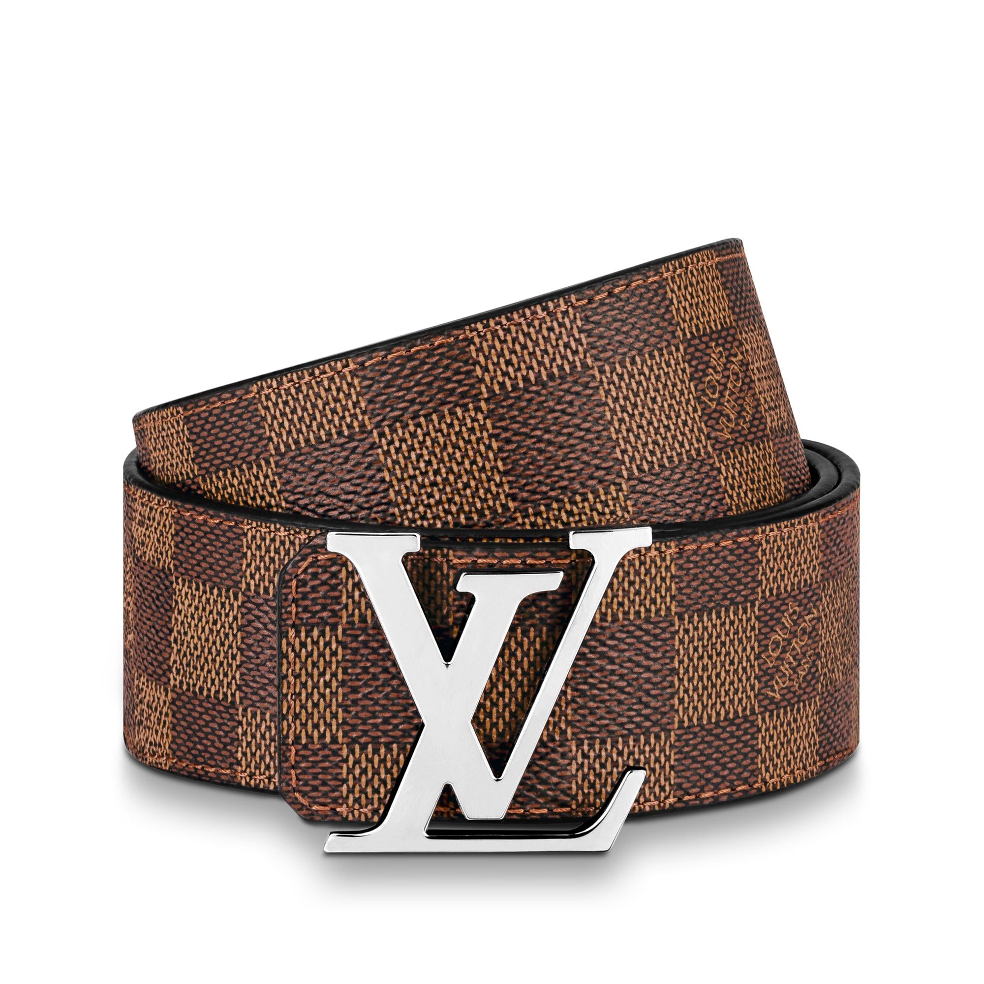 ベルト・LV イニシャル 40MM リバーシブル ダミエ・グラフィット｜ルイ